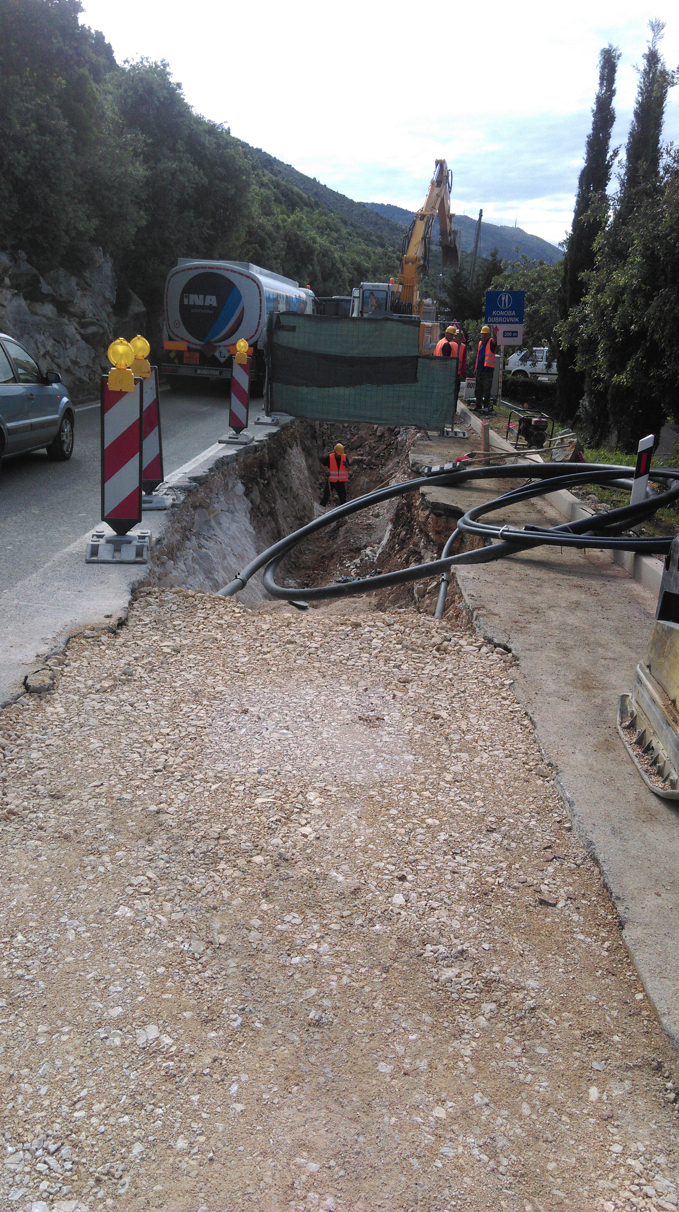 Vodoopskrbni cjevovod i kanalizacijski kolektori od Lozice do Mokošice, Dubrovnik