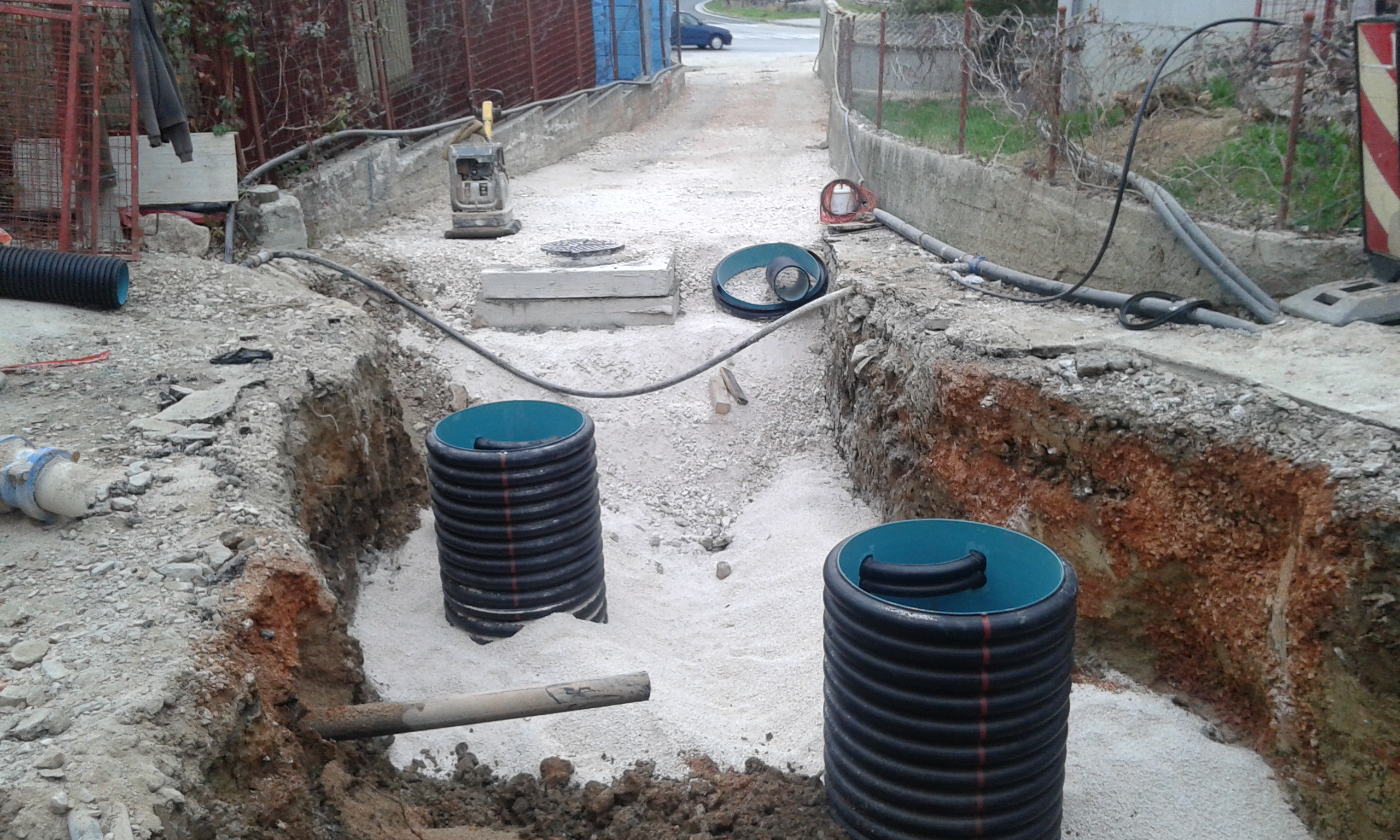 Fekalna kanalizacija i rekonstrukcija vodovoda u ulici Bunje, Solin